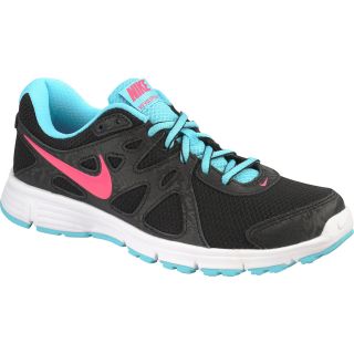NIKE Womens Revolution 2 Running Shoes   Size: 10, Black/blue