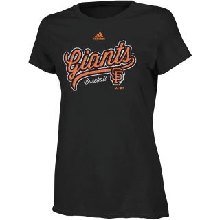 adidas Girls San Francisco Giants Like Amazing Short Sleeve T Shirt   Size: