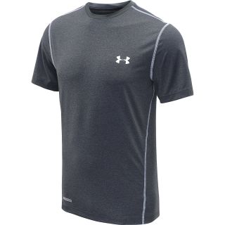 UNDER ARMOUR Mens HeatGear Sonic Fitted Short Sleeve Top   Size: Small, Carbon