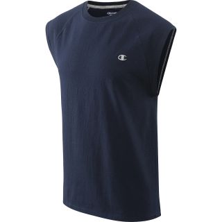 CHAMPION Mens Jersey Cap Sleeve T Shirt   Size: 2xl, Navy