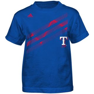 adidas Youth Texas Rangers Laser Field Short Sleeve T Shirt   Size: 7