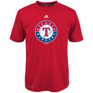adidas Youth Texas Rangers ClimaLite Team Logo Short Sleeve T Shirt   Size Xl,