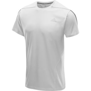 adidas Mens Questar Short Sleeve T Shirt   Size: 2xl, White/grey