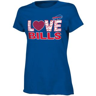 NFL Team Apparel Girls Buffalo Bills Feel The Love Short Sleeve T Shirt   Size: