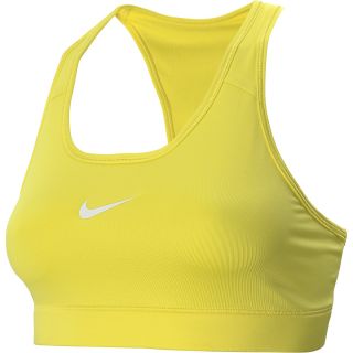 NIKE Womens Pro Sports Bra   Size: Small, Volt/grey