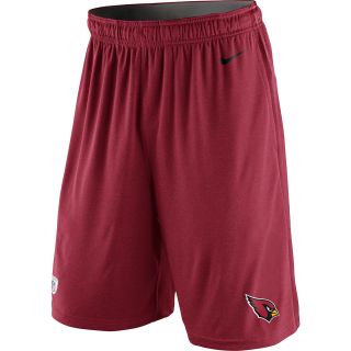 NIKE Mens Arizona Cardinals Dri FIT Fly Shorts   Size Medium, Red/black