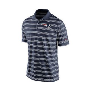 NIKE Mens New England Patriots Dri FIT Preseason Polo   Size 2xl, Black/berry