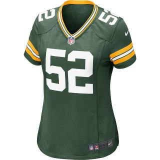 NIKE Womens Green Bay Packers Clay Matthews Game Team Color Jersey   Size: