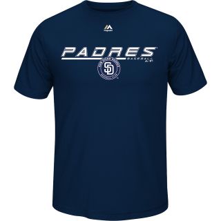 MAJESTIC ATHLETIC Mens San Diego Padres Aggressive Feel Short Sleeve T Shirt  
