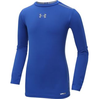 UNDER ARMOUR Boys HeatGear Sonic Fitted Long Sleeve Top   Size: Large,