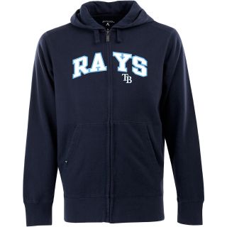 Antigua Mens Tampa Bay Rays Full Zip Hooded Applique Sweatshirt   Size: Large,