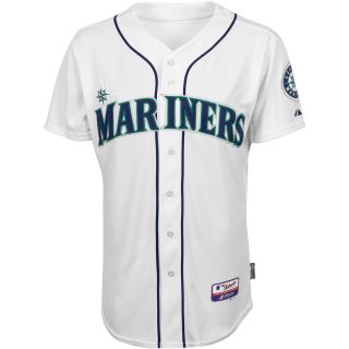 Majestic Athletic Seattle Mariners Blank Authentic Home Cool Base Jersey   Size: