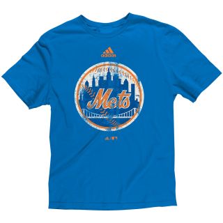 adidas Youth New York Mets Vintage Short Sleeve T Shirt   Size: Xl, Royal