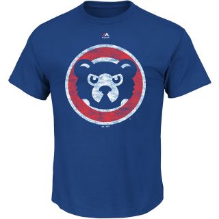 MAJESTIC ATHLETIC Mens Chicago Cubs 1994 Distressed Logo T Shirt   Size: Small,
