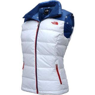 THE NORTH FACE Womens USA Nuptse Vest   Size: XS/Extra Small, Estate Blue/red
