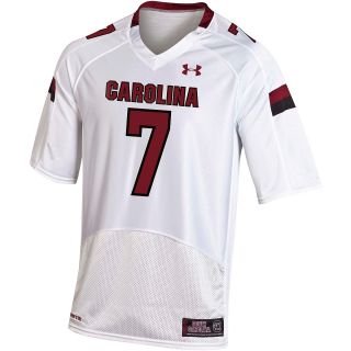 UNDER ARMOUR Mens South Carolina Gamecocks Replica White Jersey   Size 2xl,