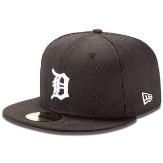 NEW ERA Mens Detroit Tigers 59FIFTY Basic Black and White Fitted Cap   Size 7.