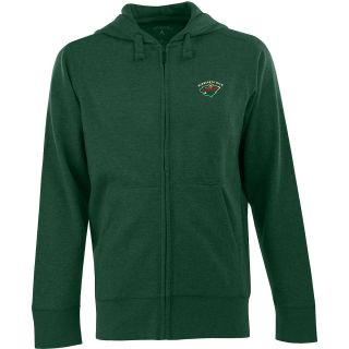 Antigua Mens Minnesota Wild Fleece Full Zip Hooded Sweatshirt   Size: XL/Extra
