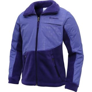 COLUMBIA Girls Benton Springs Overlay Fleece Jacket   Size: Xl, Hyper Purple