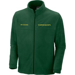 COLUMBIA Mens Oregon Ducks Flanker Full Zip Fleece Jacket   Size: Xl, Green
