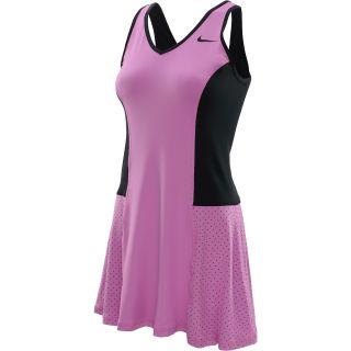 NIKE Womens Serena Oz Open Tennis Dress   Size: Medium, Red Violet/black