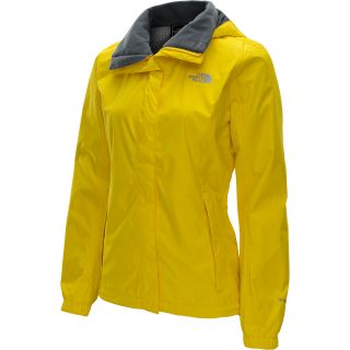 THE NORTH FACE Womens Resolve Rain Jacket   Size Small, Lightning Yellow