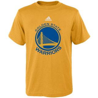 adidas Youth Golden State Warriors Primary Logo Short Sleeve T Shirt   Size: