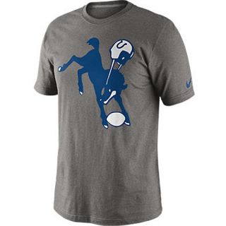 NIKE Mens Indianapolis Colts Retro Oversized Logo T Shirt   Size: Large, Grey