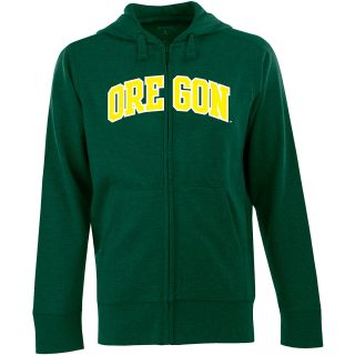 Antigua Mens Oregon Ducks Full Zip Hooded Applique Sweatshirt   Size: XL/Extra
