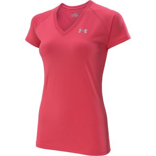 UNDER ARMOUR Womens UA Tech Short Sleeve V Neck T Shirt   Size: Large,