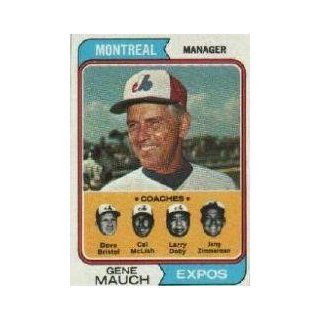 1974 Topps #531 Gene Mauch MG/Dave Bristol CO/Cal McLish CO/Larry Doby CO/Jerry Zimmerman CO   NM: Sports Collectibles