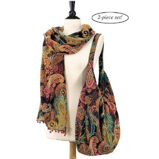 Paisley Print Hobo Bag and Scarf Set : Other Products : Everything Else