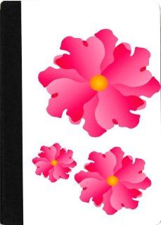 Rikki KnightTM Hot Pink Flowers Design Kindle HD FireTM Notebook Case Black Faux Leather: Computers & Accessories