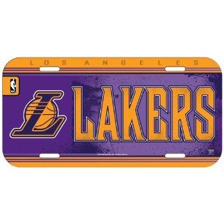 Los Angeles Lakers Official NBA 12"x6" Plastic License Plate : Sports Fan License Plate Covers : Sports & Outdoors