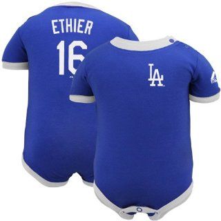 MLB Majestic L.A. Dodgers #16 Andre Ethier Infant Royal Blue Name & Number Creeper (12 Months) : Infant And Toddler Sports Fan Apparel : Sports & Outdoors