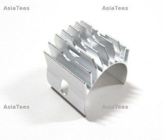 GPM Racing #GP11S Aluminum Motor Heat Sink Clamp For 540, 550 Motor   1pc Silver for Axial Wraith: Toys & Games