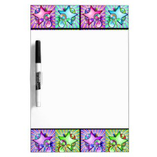 Starburst Kaleidoscope Of Rainbow Colors Dry Erase Boards