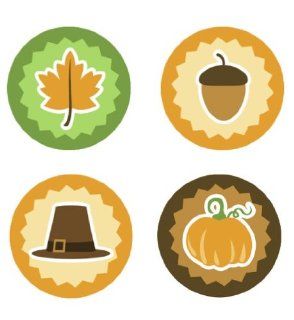 Thanksgiving & Fall Edible Cupcake Toppers Decoration: Everything Else