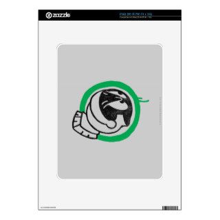 Marvin The Martian   Mouth Green Decal For iPad