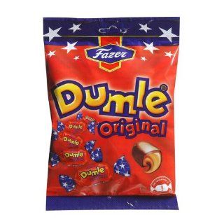 Fazer Dumle Original Soft Toffee Covered With Milk Chocolate 220g bag : Toffee Candy : Grocery & Gourmet Food