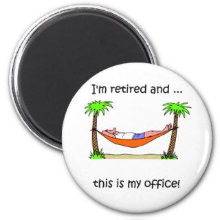 Funny retirement humor magnets