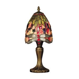 Dale Tiffany 15 in. Vickers Antique Brass Table Lamp TT101287