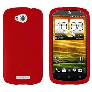 CoverON Soft Silicone RED Skin Cover Case for HTC ONE VX ATT [WCA559]: Cell Phones & Accessories