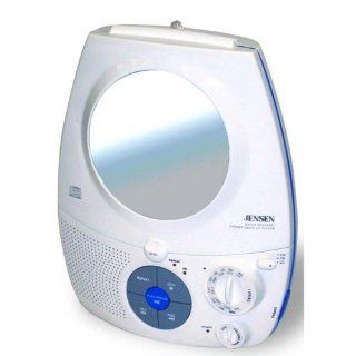 Jensen JCR 545A AM/FM Stereo Shower Radio with CD Player and Fog Resistant Mirror: Sports & Outdoors