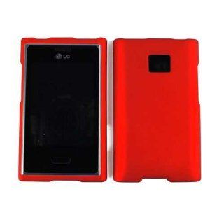 Cell Armor Snap On Case for LG Optimus Logic   Retail Packaging   Honey Dark Red: Cell Phones & Accessories