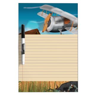 Crop Spraying Aircraft Dry Erase Board