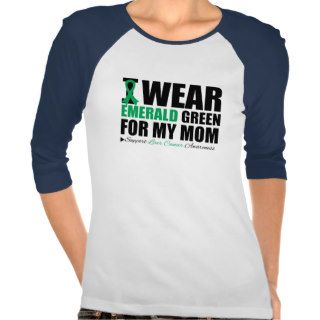 I Wear Liver Cancer Ribbon For My Mom Tee Shirts