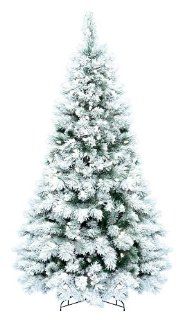 GKI Bethlehem 7.5' Flocked Boulder Pine Prelit Christmas Tree   Bethlehem Lights Christmas Tree