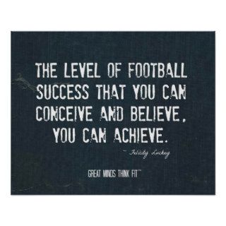 Achieve Football Success Poster in Denim