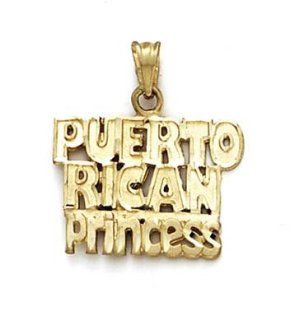 14k Puerto Rican Princess Pendant   JewelryWeb: Jewelry